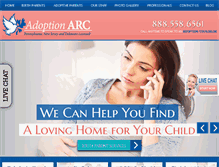 Tablet Screenshot of adoptionarc.us